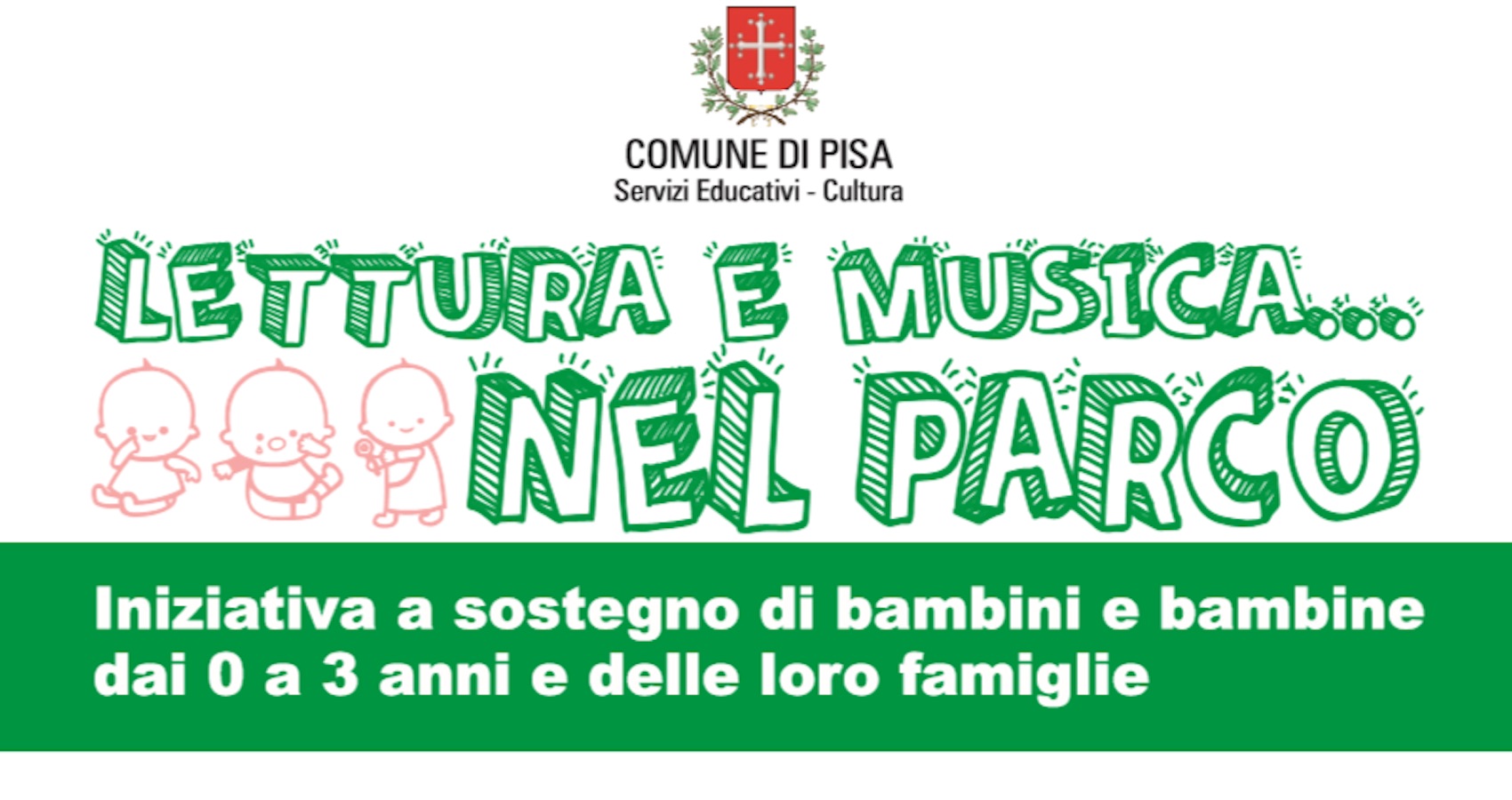 Attività per bambini 0-3 anni: lettura e musica nei parchi pisani