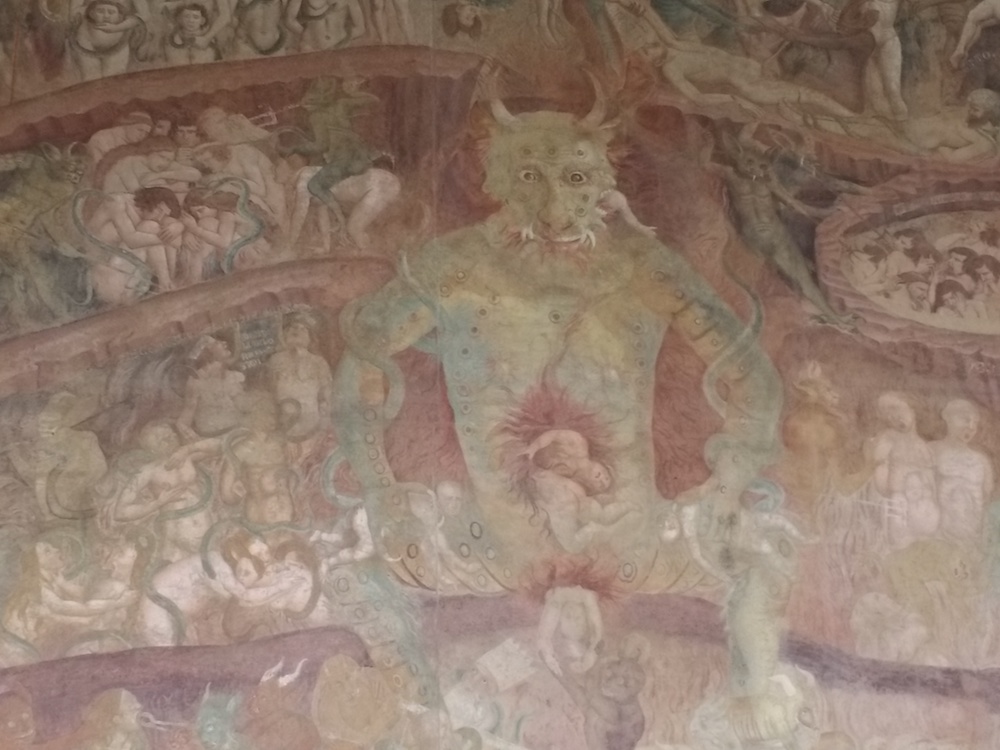 Il Trionfo della Morte affresco di Buffalmacco al Camposanto di Pisa