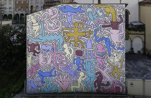 Tuttomondo, il murales di Keith Haring a Pisa
