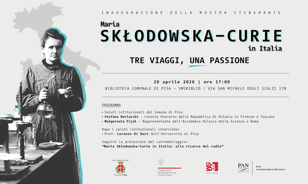 Maria Sklodowska-Curie in Italia. Tre viaggi, una passione