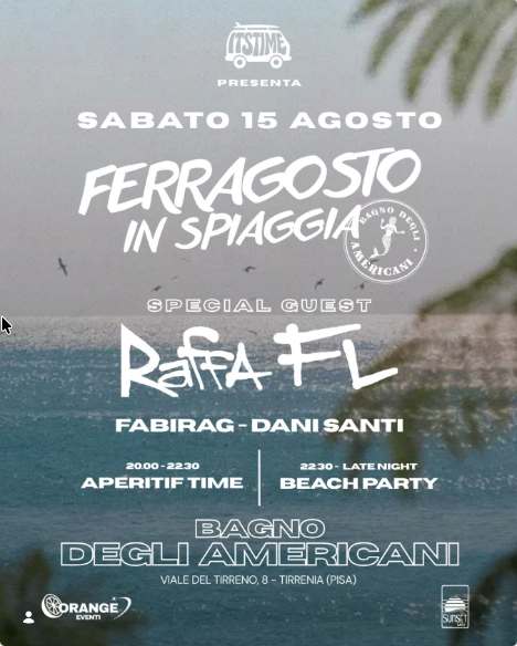 Ferragosto in spiaggia – Sunset on tour