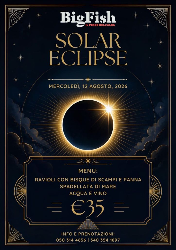 Cena dell’eclissi al Big Fish